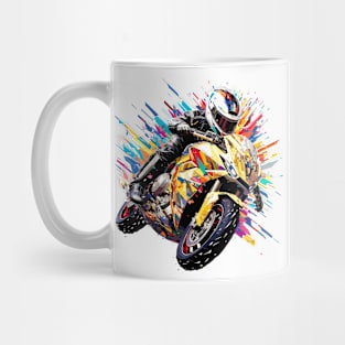 Moto Racing Fast Speed Competition Abstract Mug